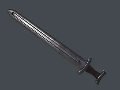 Viking Sword 3D Model Low-poly 3D model
