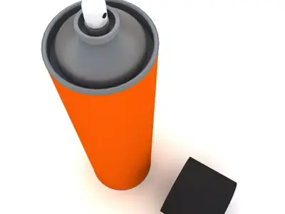 Aerosol Can Free low-poly 3D model