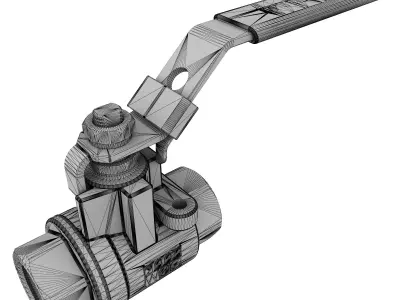 valve Low-poly 3D model