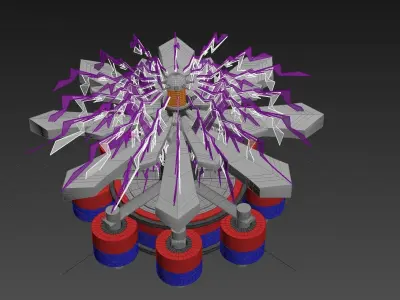 Electromagnetic Ionwind Propeller - Concept 3D model