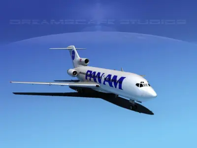Boeing 727-100 Pan Am 2 3D model