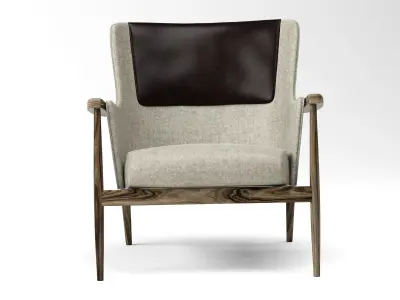 Hobsen Contrasting Upholstery Back Cushion FREE Free 3D model