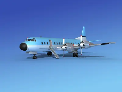Lockheed L-188 Electra HP Corporate 3 3D model