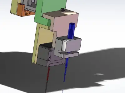 XYZ eddy current inspection mechanism module 3D model