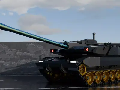 tank TO1 120 mm 3D model