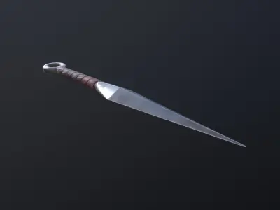 Kunai sword Free low-poly 3D model