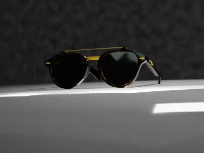 Ray Ban Wayfarer sunglasses 3D model