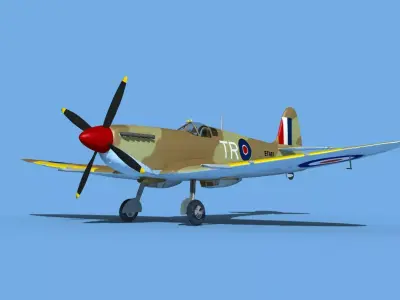 Supermarine Spitfire Mk IXb V04 3D model