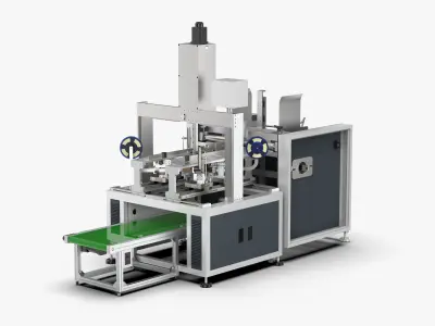 Automatic Gift Box Corner Sticking Machine 3D model