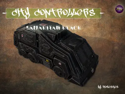 City Controllers - Samaritan Reach  - PBR lowpoly Low-poly 3D model