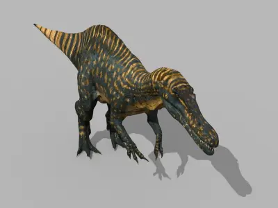 Real Animated Suchomimus - 8K 3D model