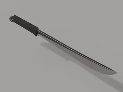 Machete knife Free low-poly 3D model
