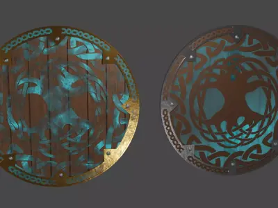 Viking Shield - Helheim 3D model
