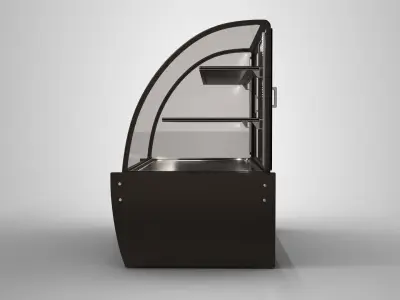 Commercial Refrigerator Display Case Low-poly 3D model