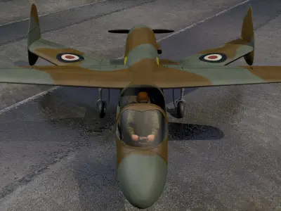 Miles M-35 Libellula 3D model