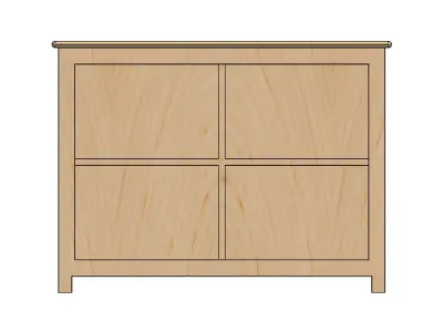 Wood Drawer Free 3D model