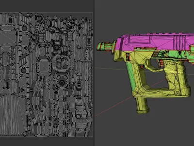Modern SMG 2 3D model