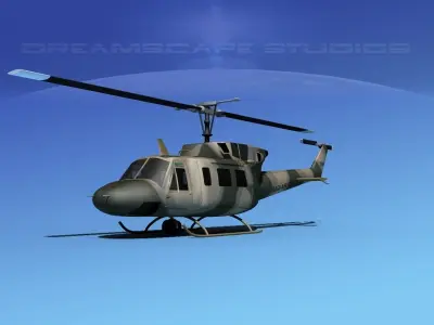 Bell UH-1N Iraqi Air Force 3D model
