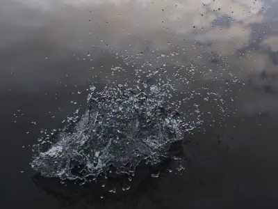 Water Liquid Splash Hi-Poly 3D model