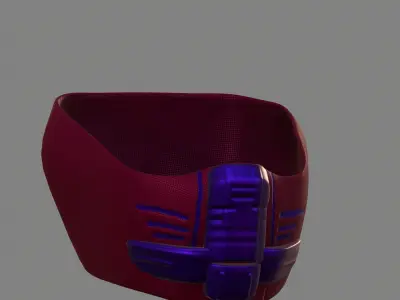 Gas mask helmet 3d model scifi Low-poly  Low-poly 3D model 571