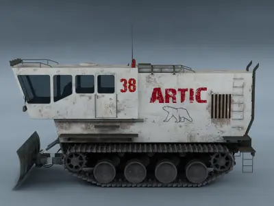 Polar transporter V1 white 3D model