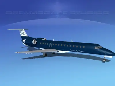 Embraer ERJ-140 Atlantic Air 3D model