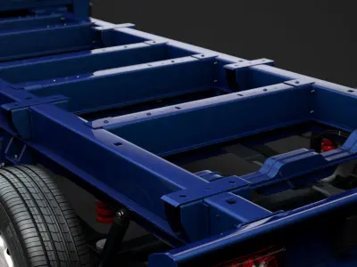 Fiat Ducato Chassis Truck Single Cab 4300WB 2014 3D model