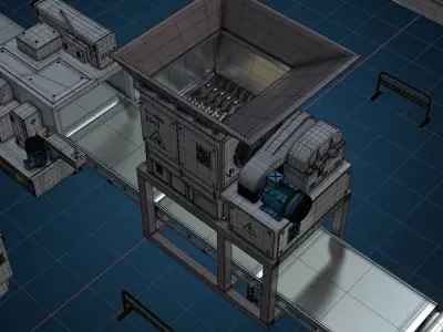 Factory equipment 3D model