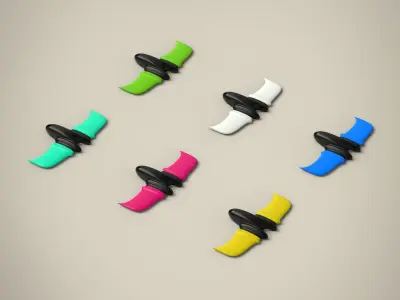 Spaceship set 3D model