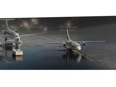 ATR42 ATR72 and FOKKER F70 3D model