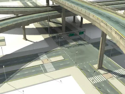 Highways and Streets Collection 3D model
