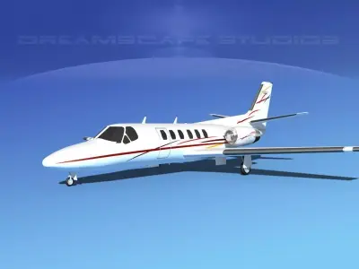 Cessna C550 Citation II V07 3D model
