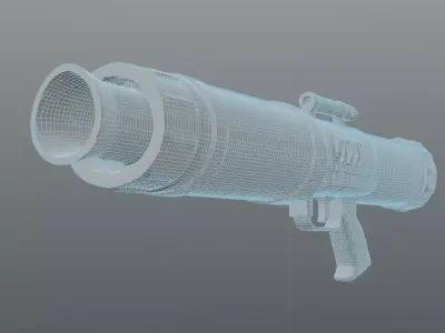 Bazooka rocket launcher 3D model 3D model
