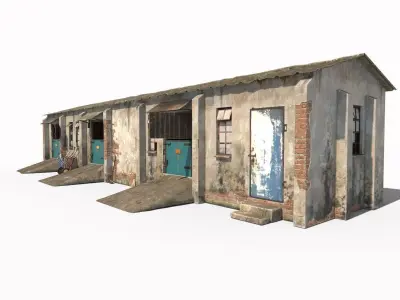 Old Horse Stable 3D model