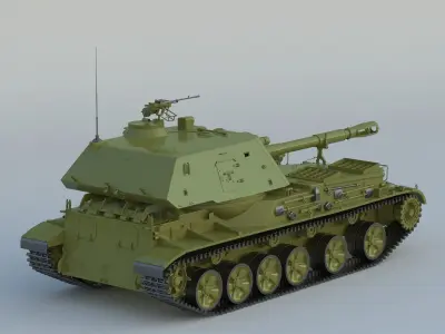 2S3 Akatsiya 3D model