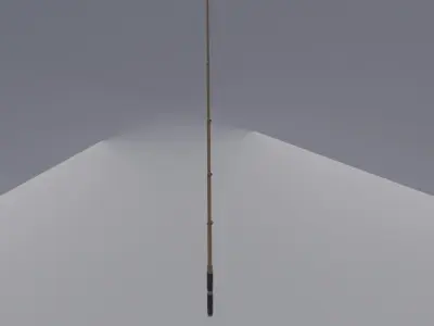 Fishing Rod Game Ready Free low-poly 3D model