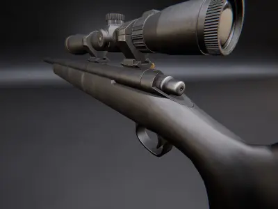 AAA M24 Game Ready PBR Low-poly 3D model