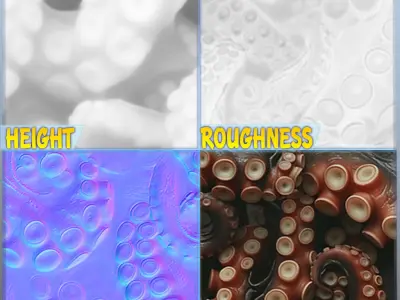  Octopus Seamless Texture Texture