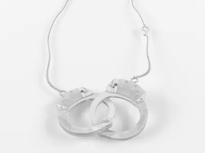 Handcuff Necklace 3D model