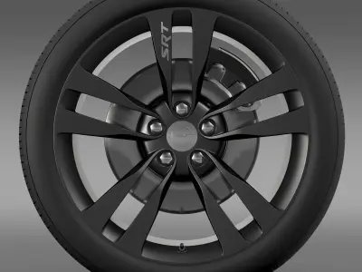 Chrysler 300 SRT8 Satin Vapor wheel 3D model