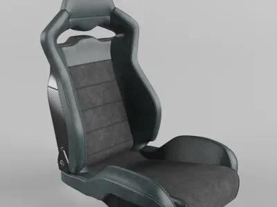 Racing Sport Seat Sparco SPX Black 3D model