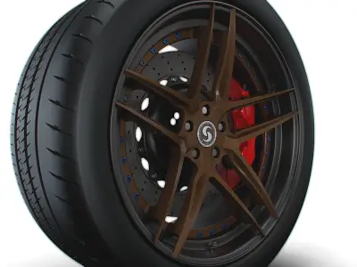 Signature wheel 3D model