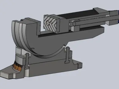 Double Turn Table Vice 3D model