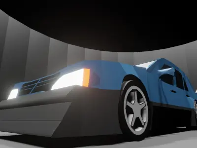 Mercedes AMG C-Class DTM Free low-poly 3D model