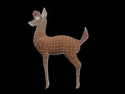 Lana the Doe Low-poly 3D model