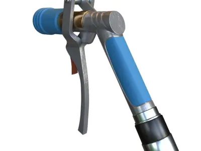 gas station gun 3D model