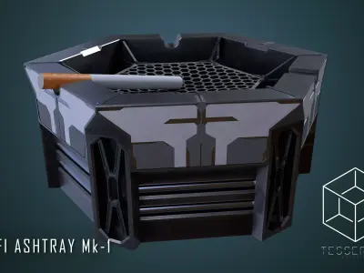 SciFi Ashtray Mk-1 3D model