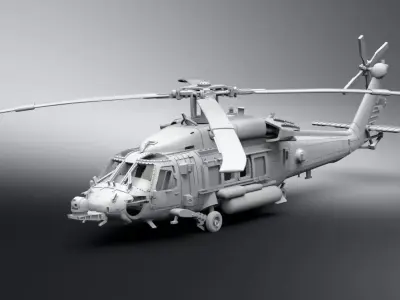 HH 60H RescueHawk Scale model 3D print model