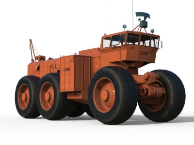 LeTourneau TC-479 mark 2 overland train 3D model