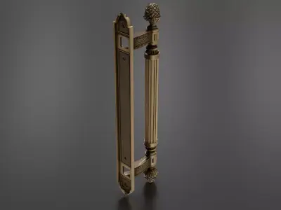 Classic door knocker 01 3D print model